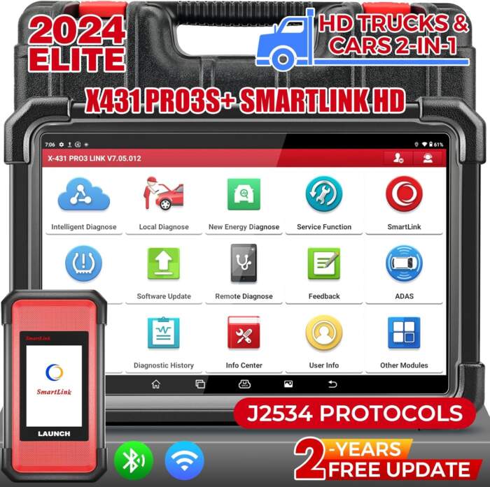 Launch x431 Pro3s+ Smartlink HD Car Truck Scanner